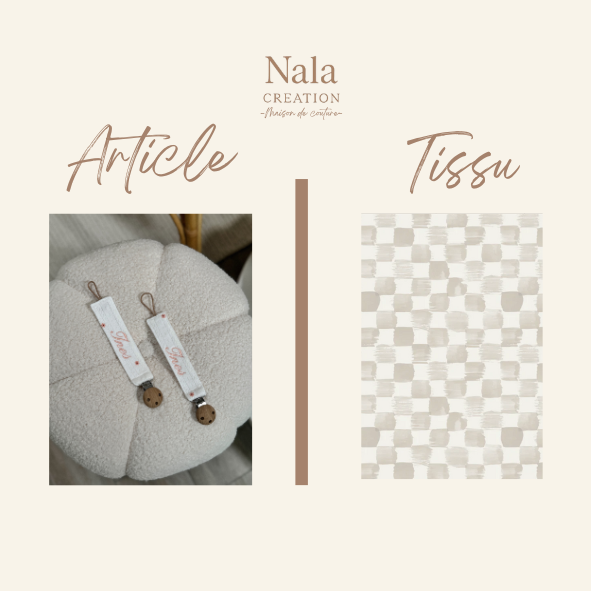 Attache tétine personnalisée