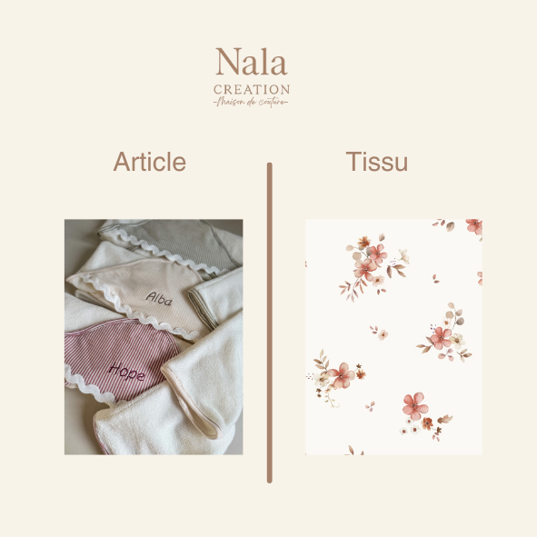 Cape de bain festonnée