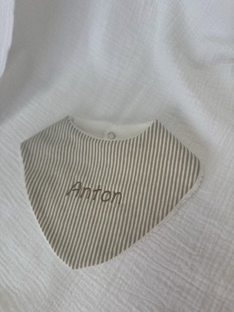 Bavoir bandana - vert olive