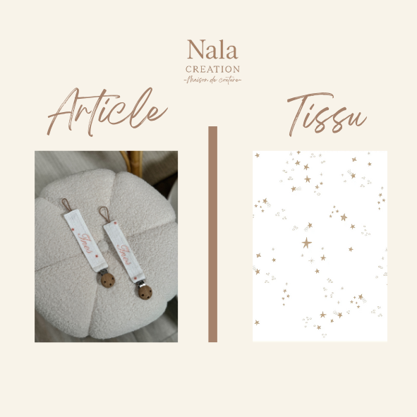 Attache tétine personnalisée