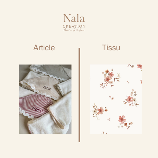 Cape de bain festonnée