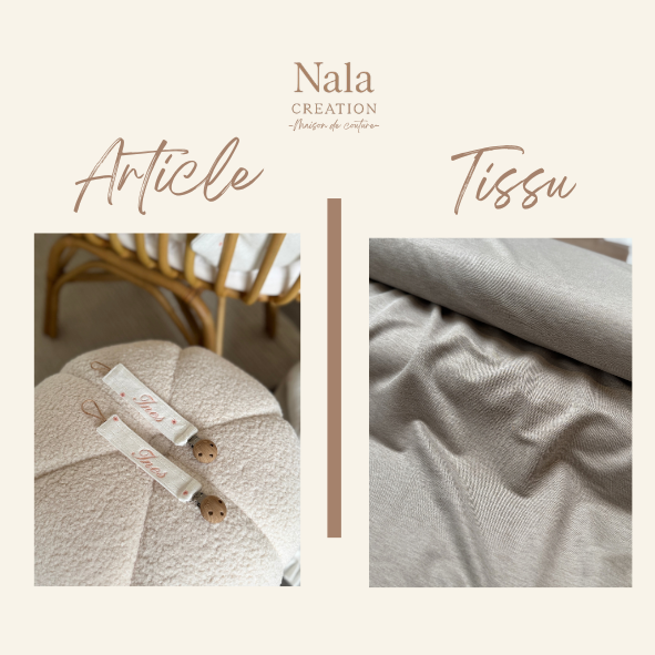 Attache tétine personnalisée