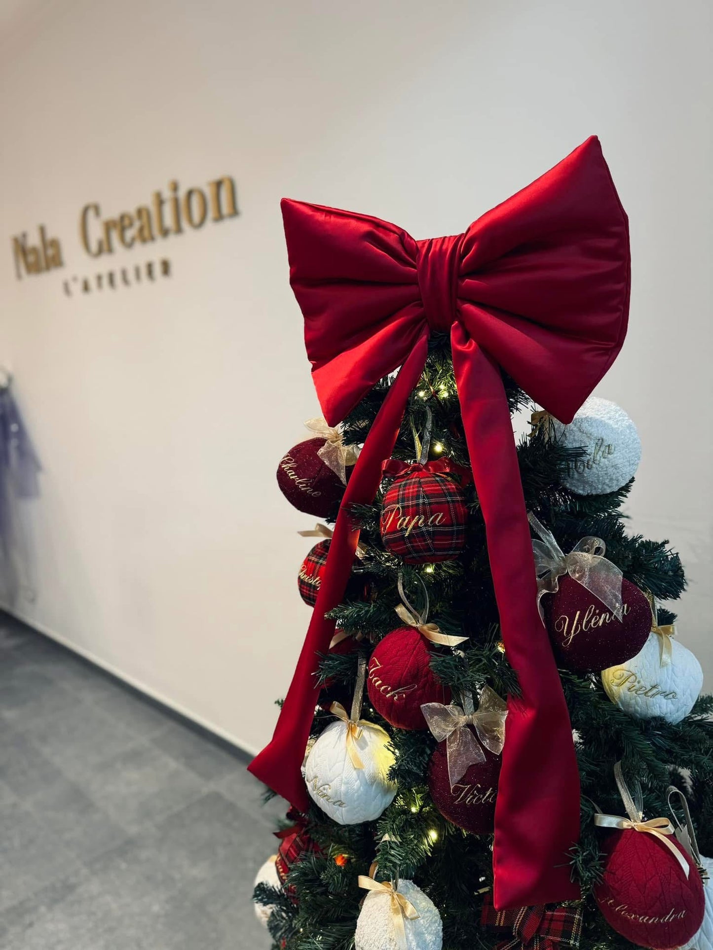 Boule de Noël - Blanc cassé