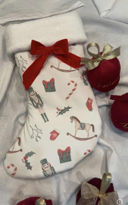 Chaussette de Noël à motifs